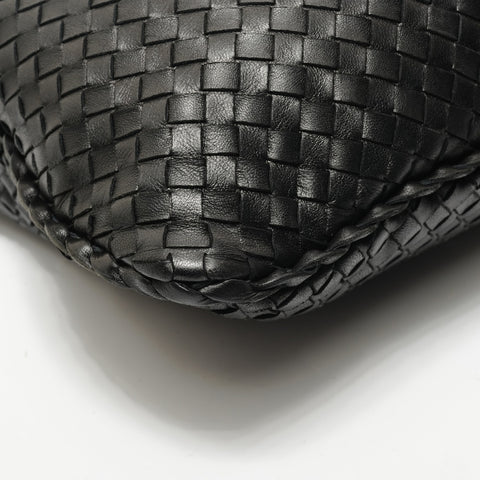 BOTTEGAVENETA INTRECCIATO leather Shoulder Bag black WS28592