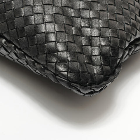 BOTTEGAVENETA INTRECCIATO leather Shoulder Bag black WS28592