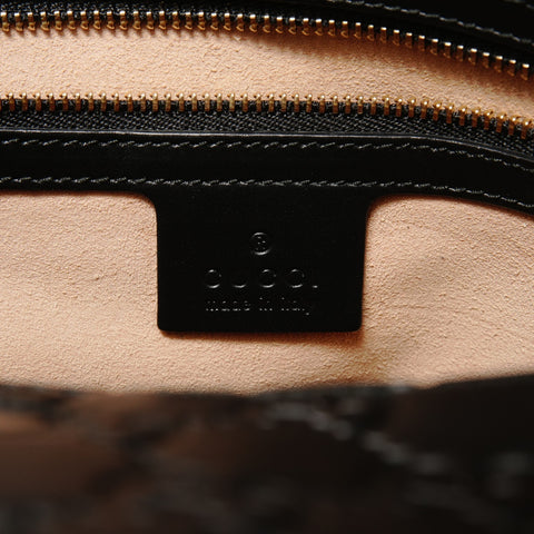 GUCCI GG Shima Leather Top Handle 2-Way Bag Shoulder Bag black WS28593