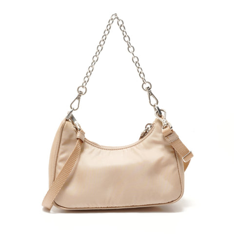 PRADA Nylon 2-Way Mini Shoulder Bag beige WS28594