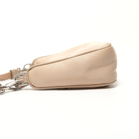 PRADA Nylon 2-Way Mini Shoulder Bag beige WS28594