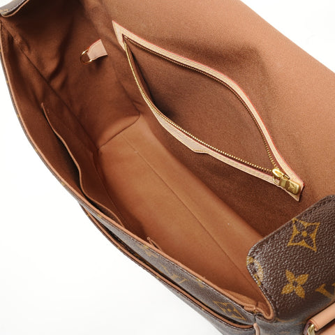 LOUIS VUITTON Monogram Abbesses, made in 2010. Shoulder Bag Brown WS28596
