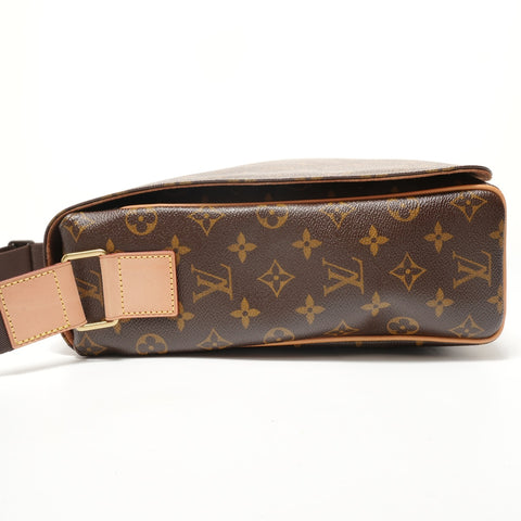 LOUIS VUITTON Monogram Abbesses, made in 2010. Shoulder Bag Brown WS28596