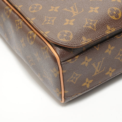 LOUIS VUITTON Monogram Abbesses, made in 2010. Shoulder Bag Brown WS28596