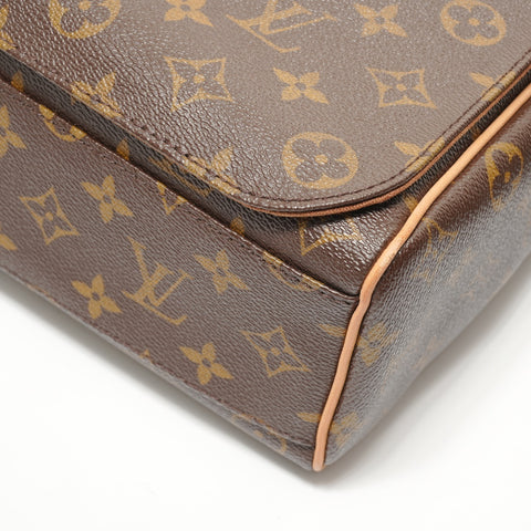 LOUIS VUITTON Monogram Abbesses, made in 2010. Shoulder Bag Brown WS28596