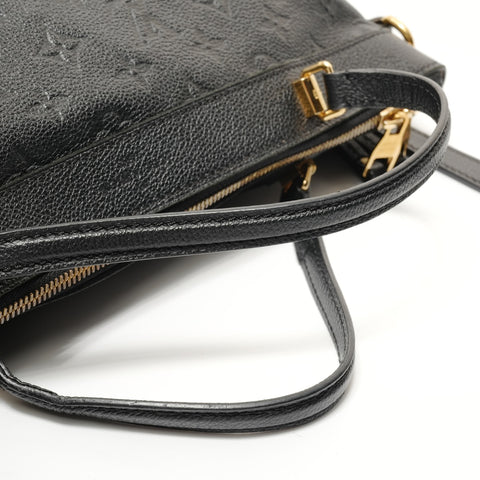 LOUIS VUITTON Monogram Empreinte Bastille PM, manufactured in 2015. Handbag black WS28597