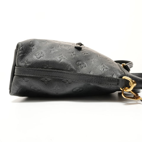 LOUIS VUITTON Monogram Empreinte Bastille PM, manufactured in 2015. Handbag black WS28597