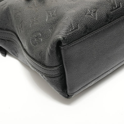 LOUIS VUITTON Monogram Empreinte Bastille PM, manufactured in 2015. Handbag black WS28597
