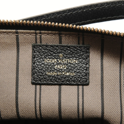 LOUIS VUITTON Monogram Empreinte Bastille PM, manufactured in 2015. Handbag black WS28597