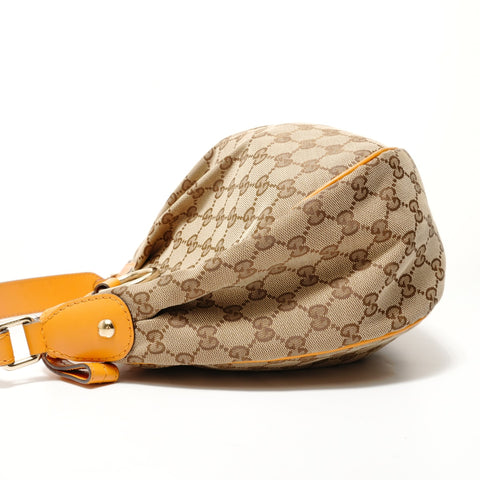 GUCCI Sukey GG Canvas One Belt Shoulder Bag Brown WS28599