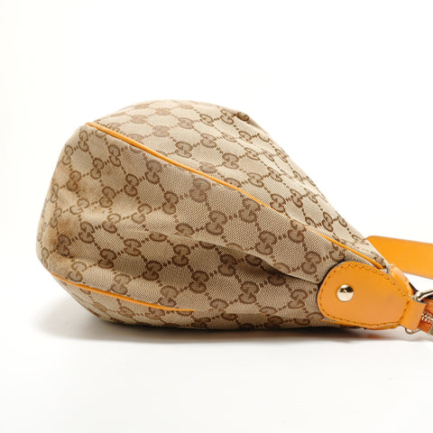 GUCCI Sukey GG Canvas One Belt Shoulder Bag Brown WS28599