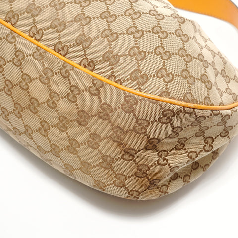GUCCI Sukey GG Canvas One Belt Shoulder Bag Brown WS28599