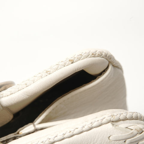 Christian Dior Gaucho Leather Handbag white WS28600