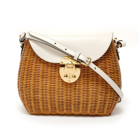 Miu Miu Basket bag Shoulder Bag Brown WS28601