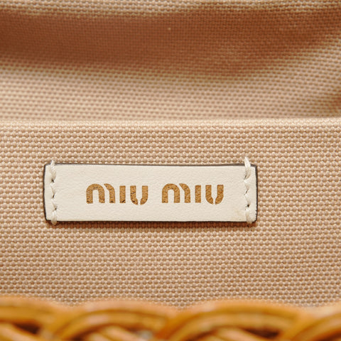 Miu Miu Basket bag Shoulder Bag Brown WS28601