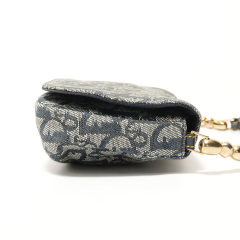 Christian Dior Marispearl One Belt Trotter Shoulder Bag Navy WS28604