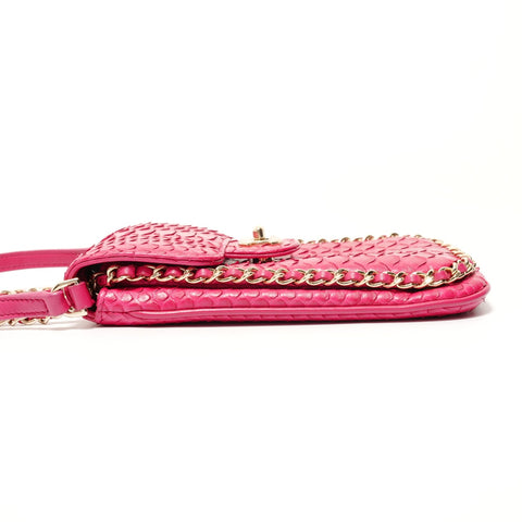 CHANEL COCO Mark Chain Phone Case (Item No. 24) Shoulder Bag pink WS28605