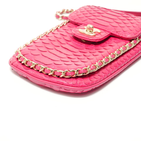 CHANEL COCO Mark Chain Phone Case (Item No. 24) Shoulder Bag pink WS28605