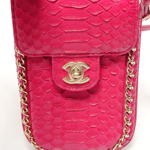CHANEL COCO Mark Chain Phone Case (Item No. 24) Shoulder Bag pink WS28605