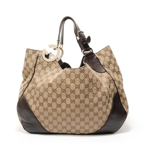 GUCCI GG canvas Shoulder Bag beige WS28606