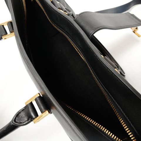 YVES SAINT LAURENT Saint Laurent Paris Cabas 2WAY Shoulder Bag black WS28609