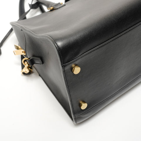 YVES SAINT LAURENT Saint Laurent Paris Cabas 2WAY Shoulder Bag black WS28609