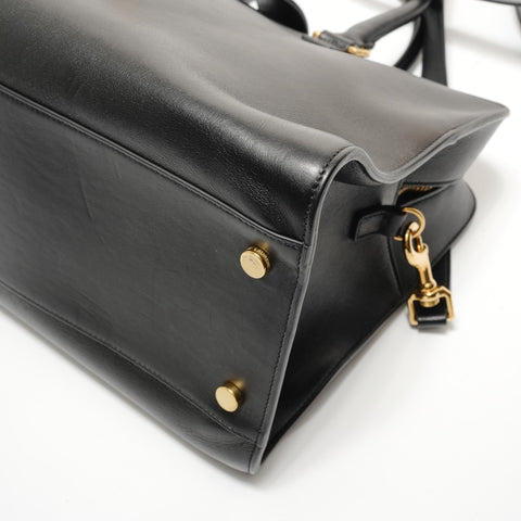 YVES SAINT LAURENT Saint Laurent Paris Cabas 2WAY Shoulder Bag black WS28609