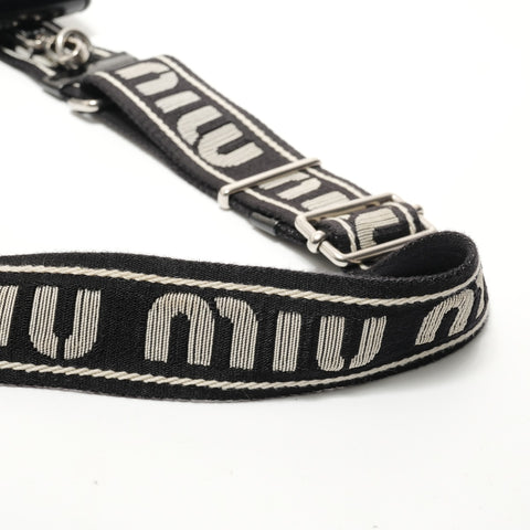 Miu Miu Vitello Shine Nero 2WAY Shoulder Bag black WS28610