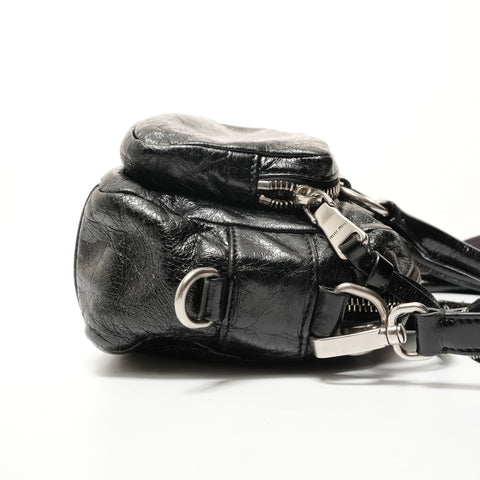Miu Miu Vitello Shine Nero 2WAY Shoulder Bag black WS28610