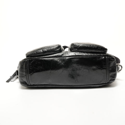 Miu Miu Vitello Shine Nero 2WAY Shoulder Bag black WS28610