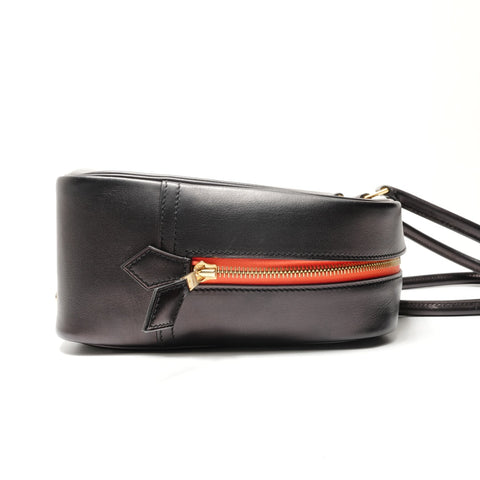HERMES Plume 28 X stamped, Veau Swift leather Handbag black WS28615