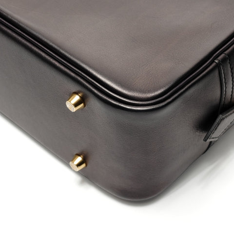 HERMES Plume 28 X stamped, Veau Swift leather Handbag black WS28615