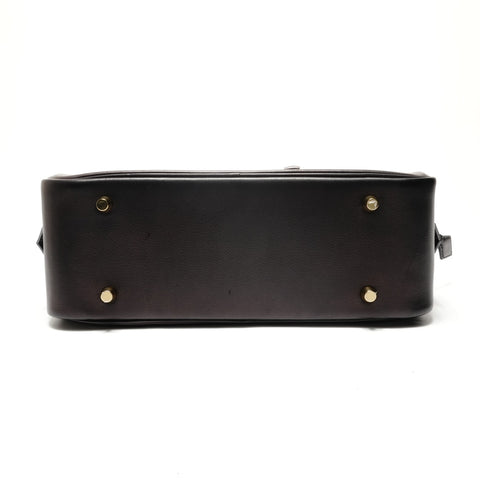 HERMES Plume 28 X stamped, Veau Swift leather Handbag black WS28615