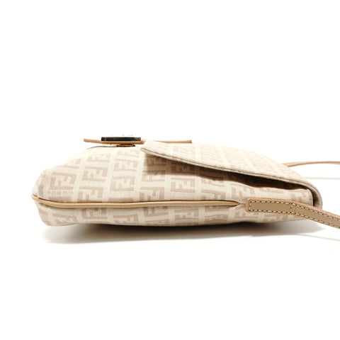 FENDI Zucchino Shoulder Bag beige WS28618