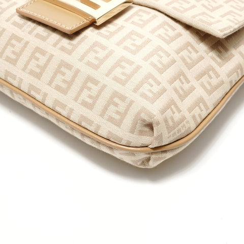 FENDI Zucchino Shoulder Bag beige WS28618