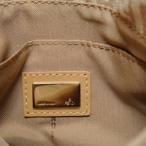 FENDI Zucchino Shoulder Bag beige WS28618