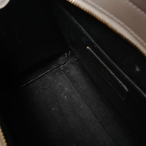 YVES SAINT LAURENT Uptown Shiny Calf 2WAY Handbag gray WS28620