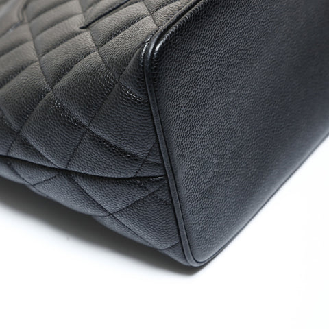 CHANEL Item No. 9, 2002-2003 Replica Tote, Caviar Skin, Silver Metal Tote Bag black WS28625