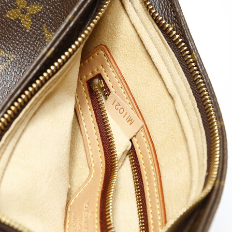 LOUIS VUITTON Monogram Looping MM, manufactured in 2001. Shoulder Bag Brown WS28629