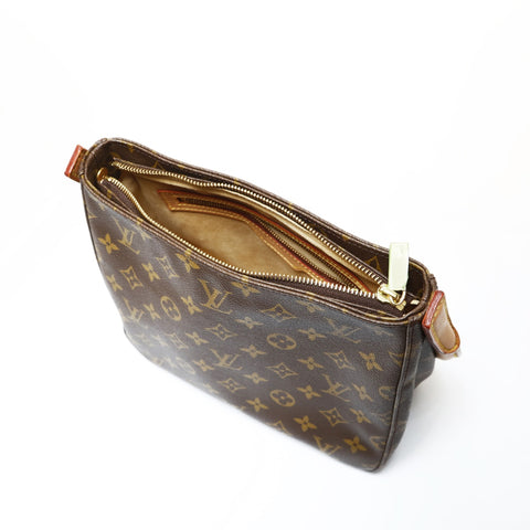 LOUIS VUITTON Monogram Looping MM, manufactured in 2001. Shoulder Bag Brown WS28629