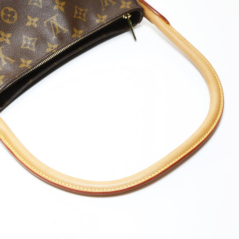 LOUIS VUITTON Monogram Looping MM, manufactured in 2001. Shoulder Bag Brown WS28629
