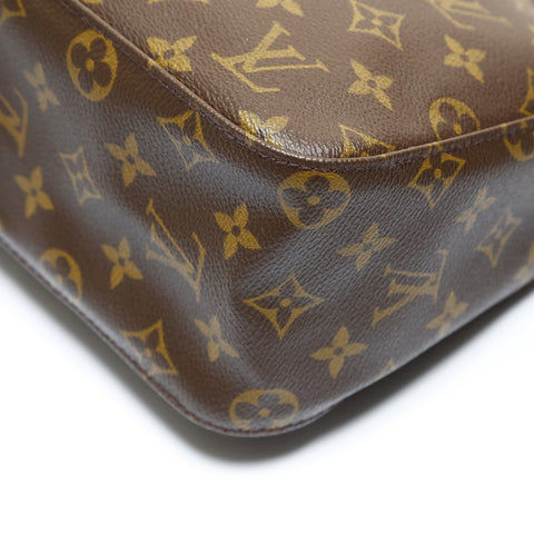 LOUIS VUITTON Monogram Looping MM, manufactured in 2001. Shoulder Bag Brown WS28629