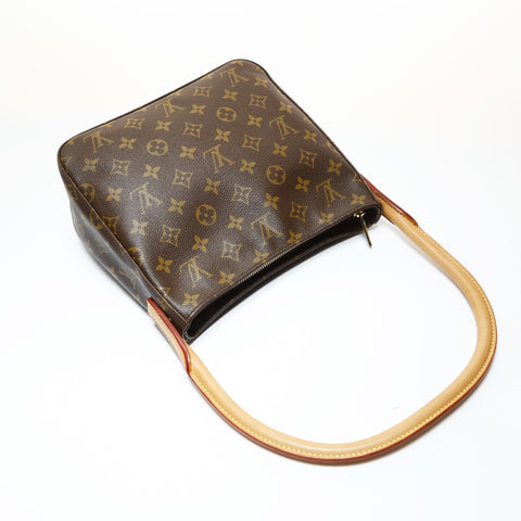 LOUIS VUITTON Monogram Looping MM, manufactured in 2001. Shoulder Bag Brown WS28629