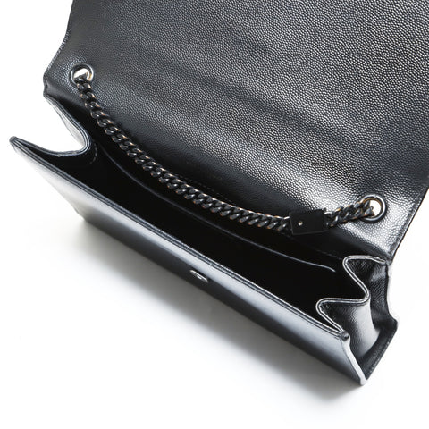 YVES SAINT LAURENT Classic Kate Metal Black Shoulder Bag black WS28630
