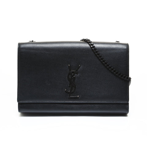 YVES SAINT LAURENT Classic Kate Metal Black Shoulder Bag black WS28630