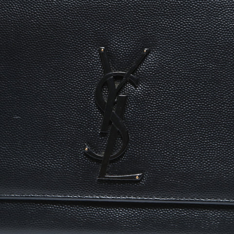YVES SAINT LAURENT Classic Kate Metal Black Shoulder Bag black WS28630