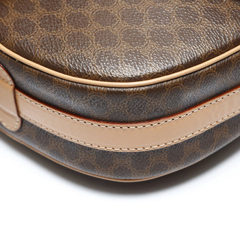 CELINE Macadam PVC Shoulder Bag Brown WS28631