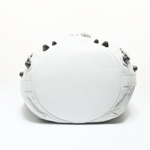 BALENCIAGA Le Cagol XS Bucket Shoulder Bag white WS28632