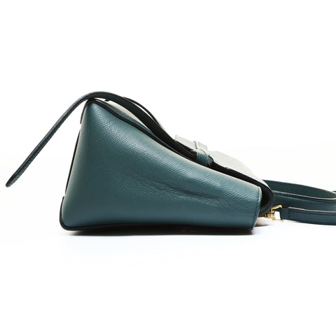 CELINE Leather 2-Way Belt Bag Shoulder Bag green WS28634