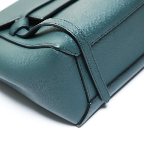 CELINE Leather 2-Way Belt Bag Shoulder Bag green WS28634